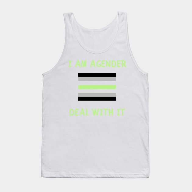 I am agender deal with it Tank Top by IOANNISSKEVAS